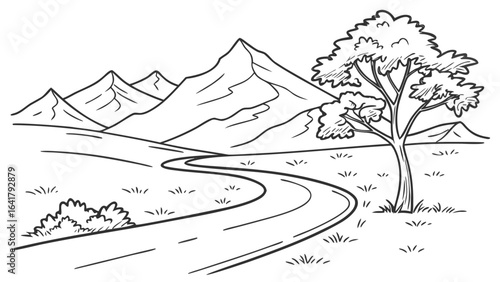 winter mountain landscape