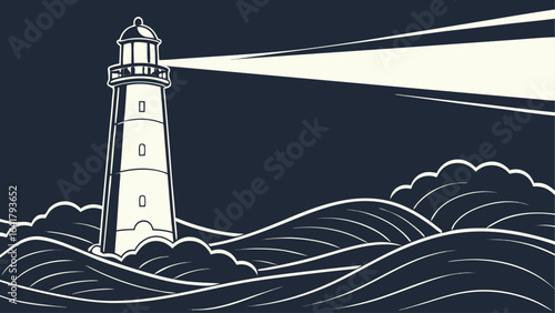 lighthouse in the night