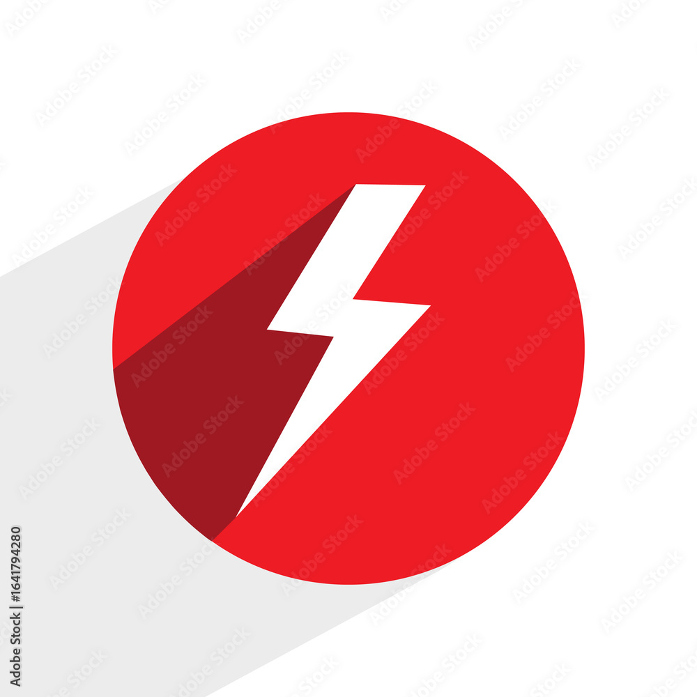 Lightning icon. Electric sign. Lightning icon on a button. Eps 10 Lightning icon. Electric sign. Lightning icon on a button. Eps 10