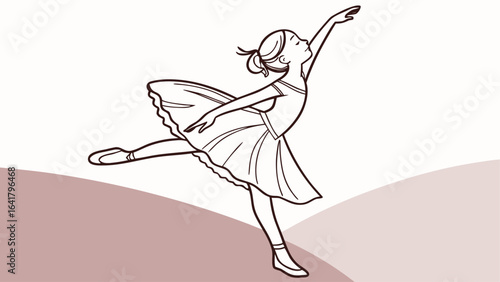 ballet dancer vector illustration
