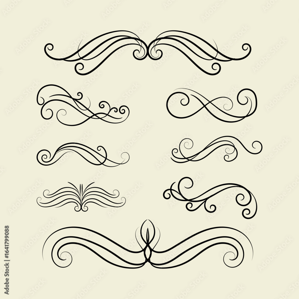 Fototapeta premium Decorative floral element 