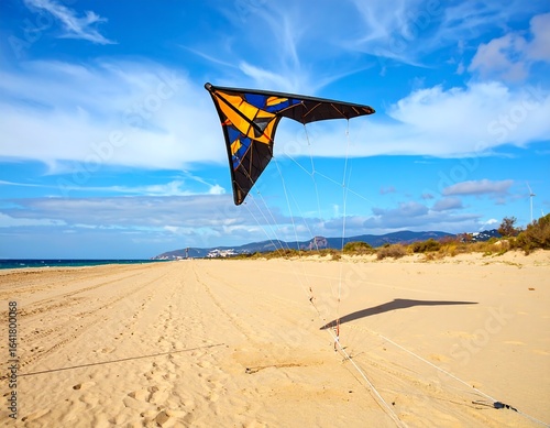 Kite on a sunny beach