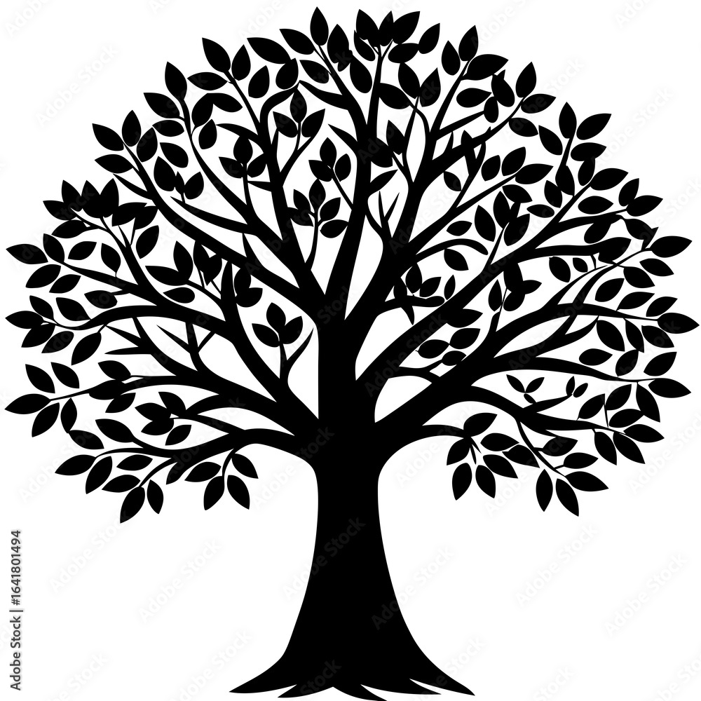 Obraz premium vector tree silhouette