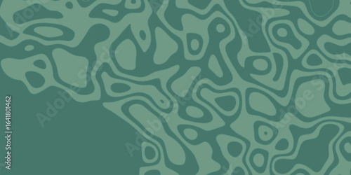 Artistic abstract design with fluid shapes and curves in calming green tones, creating a sense of movement and depth
