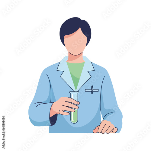 A caring physician's scientific research, an educational graphic diagram showing clinical innovation, teamwork, and support for patient wellness and therapy.
