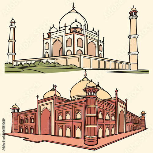 taj mahal agra india