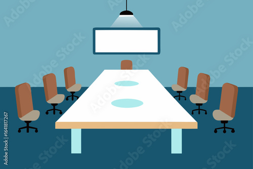 boardroom with italian marble conference table