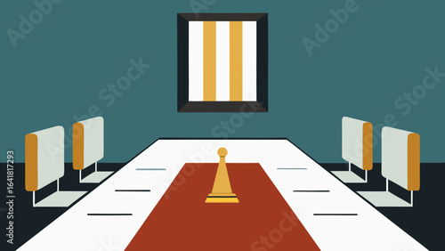 boardroom with marble and brass combination