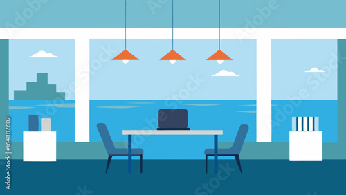 Corporate suite with panoramic ocean view
