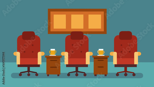 Executive Suite with Designer Leather Chairs