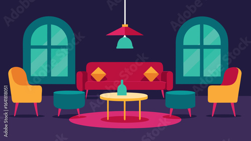 Luxury Co Working Lounge with Velvet Seating