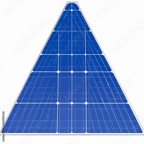 Triangular solar panel