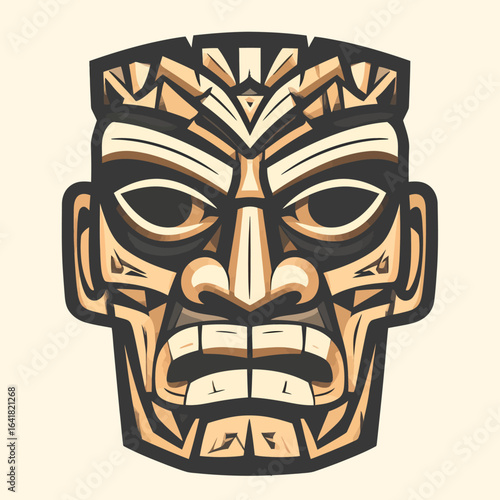 Tribal mask graphic