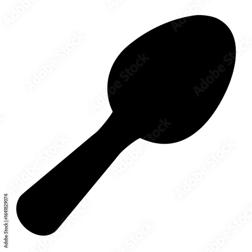 Simple Serving Spoon Silhouette
