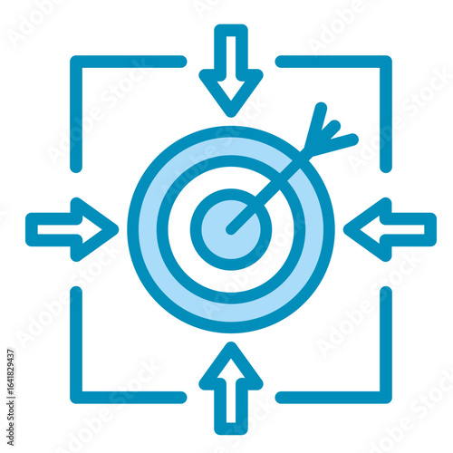 Goal Alignment  Icon Element For Design