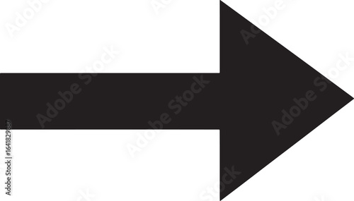 Free Download Black arrow pointing right, simple design graphic element - GFXLoad