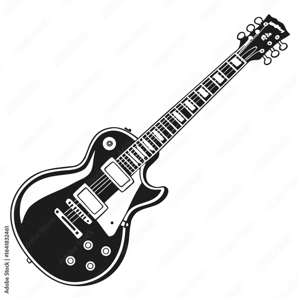 Obraz premium electric guitar vector illustration