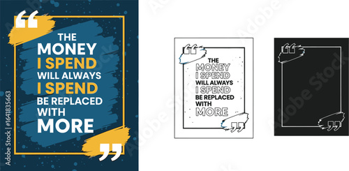 Money mindset quote the money i spend will be replaced more