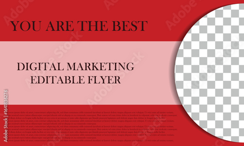Digital Marketing or social media or web banner design with copy space, easily editable flyer, new days advertisement banner, vector illustration