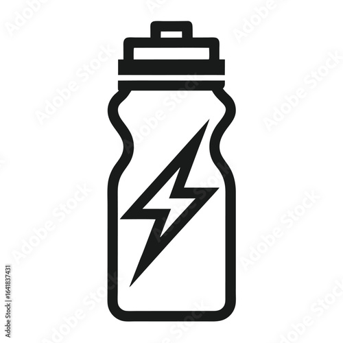 Sports Drink Bottle Icon Vector
