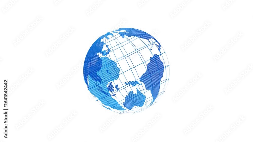 Technology Minimalist Wireframe 3d Globe Earth Map Animation Technology Minimalist Wireframe 3d Globe Earth Map Animation