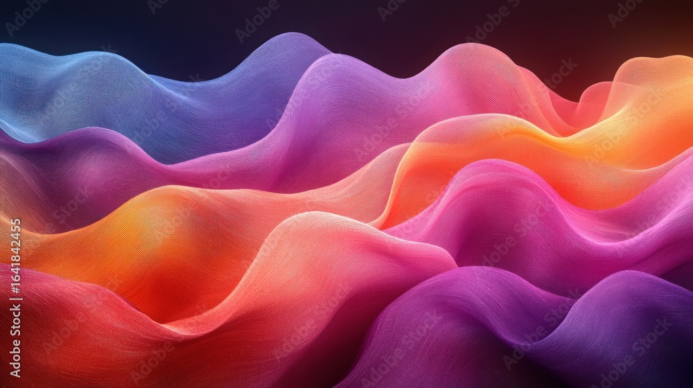 Obraz premium Abstract flowing vibrant colors