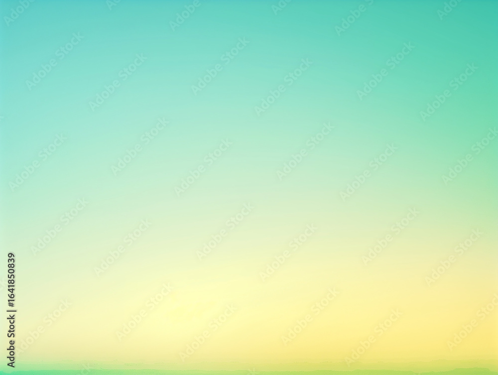 Fototapeta premium Fresh spring gradient background, mint green into soft lemon yellow