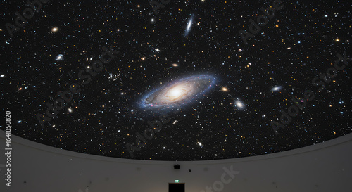 Vast cosmic panorama with vibrant galaxies and countless stars, inspiring wonder and exploration.