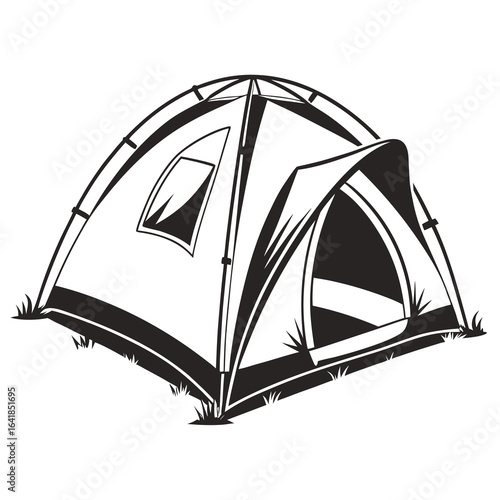 tent on a white background