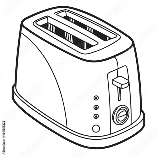 toaster isolated on white