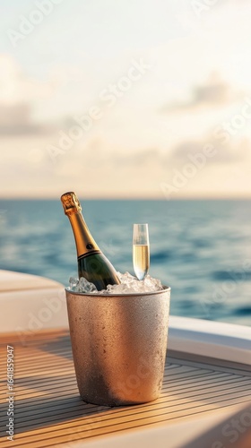 Champagne Celebration on Luxury Yacht