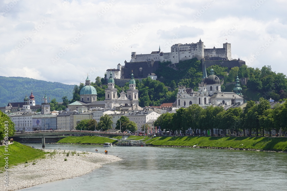 Fototapeta premium The view of Salzburg castle, Austria