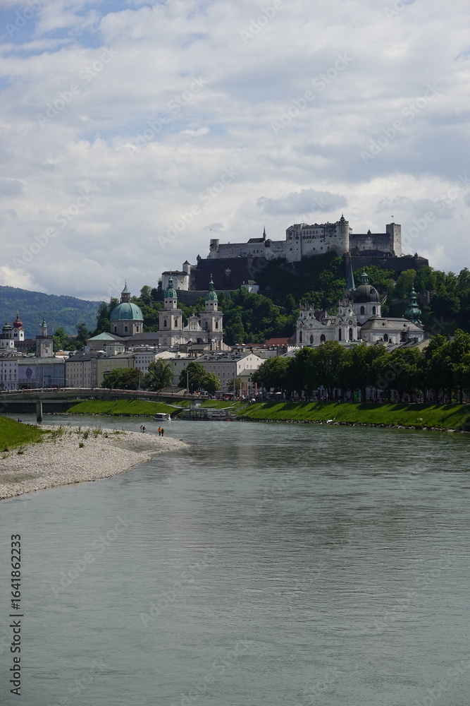 Fototapeta premium The view of Salzburg castle, Austria