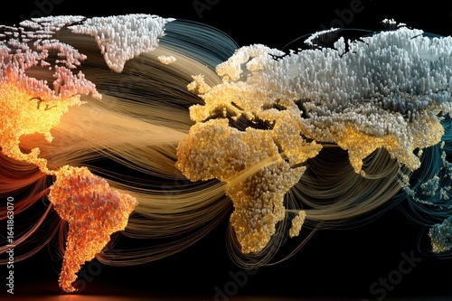 A powerful visual representation of the global network of humanitarian aid workers