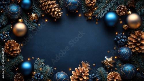 Christmas decorations frame