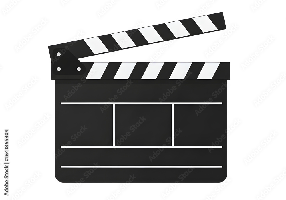 Fototapeta premium Black and white film clapperboard 