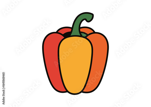 Bell pepper vector illustration, Bell pepper icon