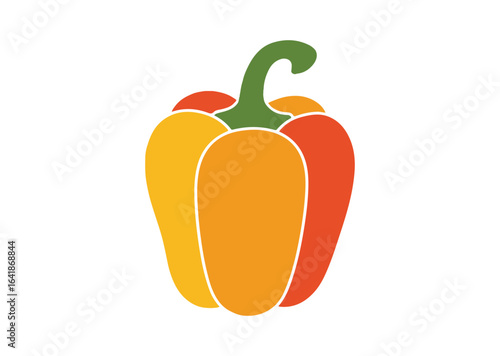 Bell pepper vector illustration, Bell pepper icon