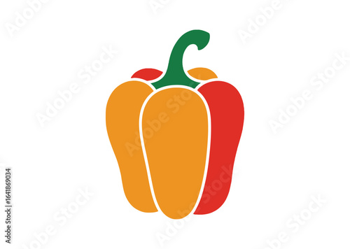 Bell pepper vector illustration, Bell pepper icon
