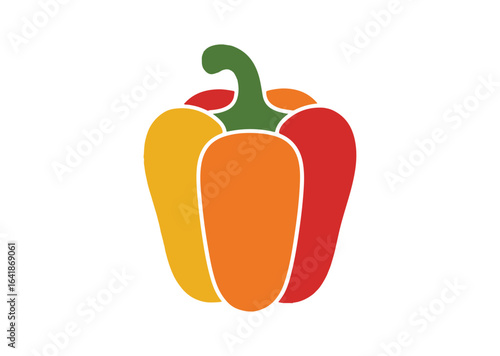 Bell pepper vector illustration, Bell pepper icon