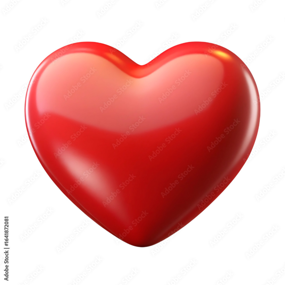 Shiny Red Heart Symbol on Black Background Shiny Red Heart Symbol on Black Background