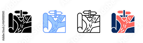 Value Path icon set multiple style collection