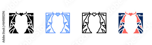 Belief Bridge icon set multiple style collection