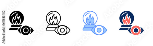 Ignite Vision icon set multiple style collection