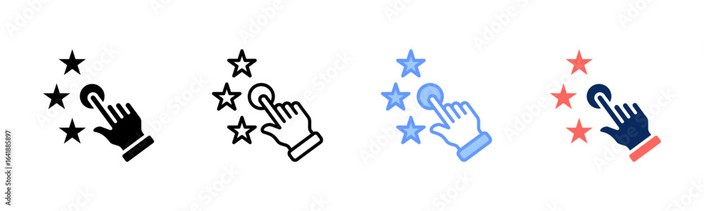 Fototapeta premium Dream Trigger icon set multiple style collection