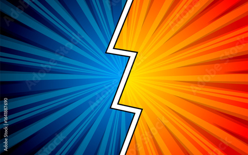 Versus pop art background templates for comic book pages.