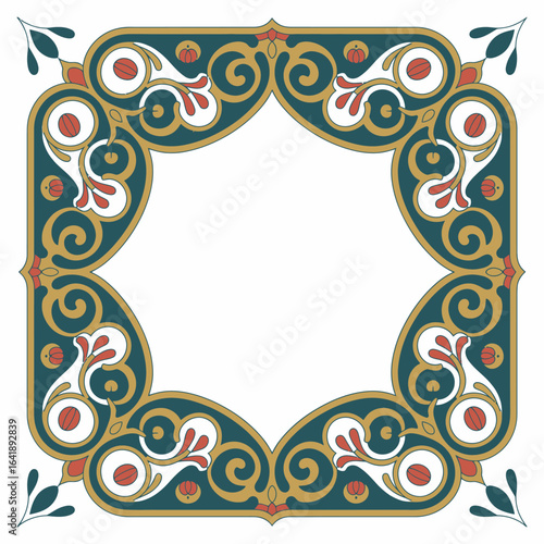 hires and vector at my page frame colorful editable vector hires for gold classic shape Artwork
