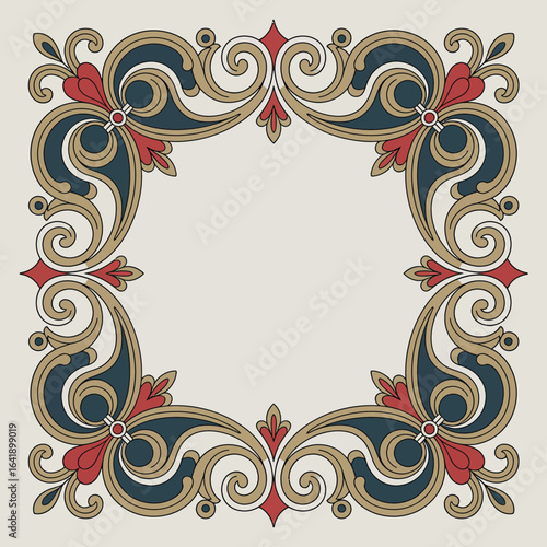 hires and vector at my page frame colorful editable vector hires for gold classic shape Artwork
