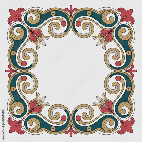 hires and vector at my page frame colorful editable vector hires for gold classic shape Artwork
