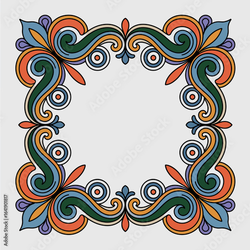 hires and vector at my page frame colorful editable vector hires for gold classic shape Artwork
